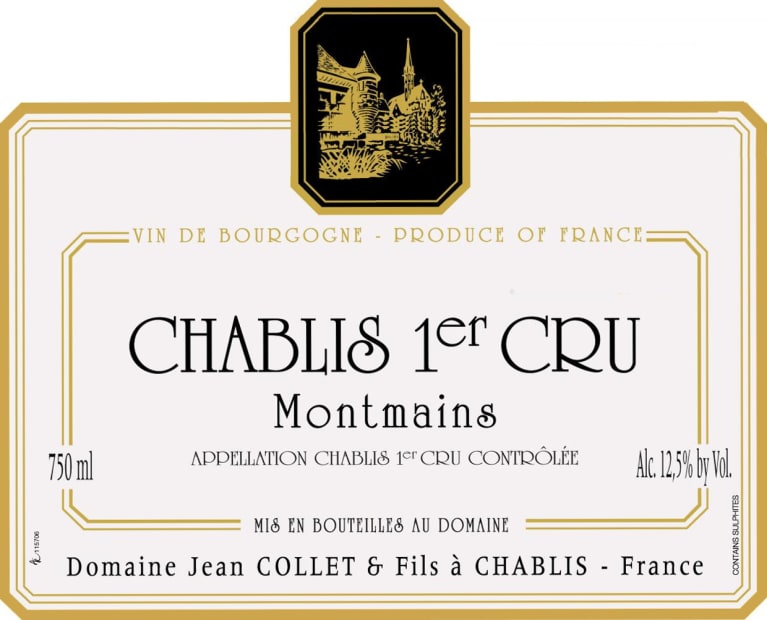 2021 Domaine Jean Collet & Fils Chablis 1er Cru Montmains