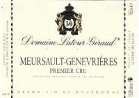 2023 Domaine Latour-Giraud Meursault 1er Cru Les Genevrières Eta 8-1-2025