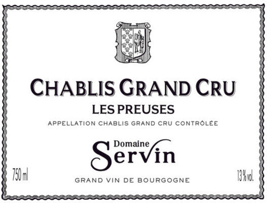 2021 Domaine Servin Chablis Grand Cru Les Preuses