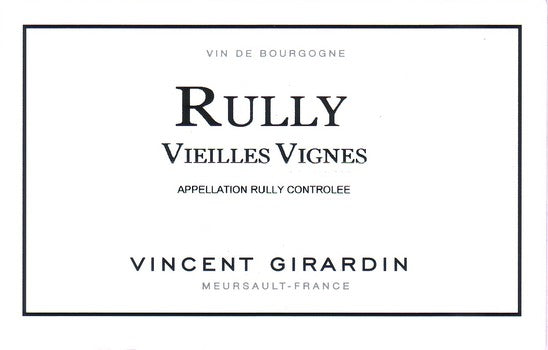 2017 Domaine / Maison Vincent Girardin Rully Blanc Vieilles Vignes