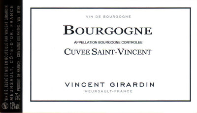 2021 Domaine / Maison Vincent Girardin Bourgogne Cuvée Saint-Vincent Blanc