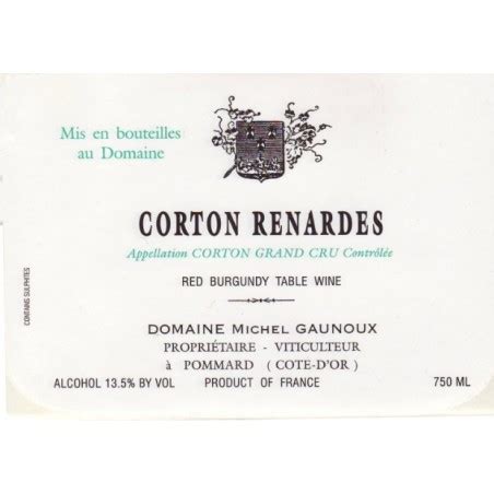 2013 Domaine Michel Gaunoux Corton-Renardes