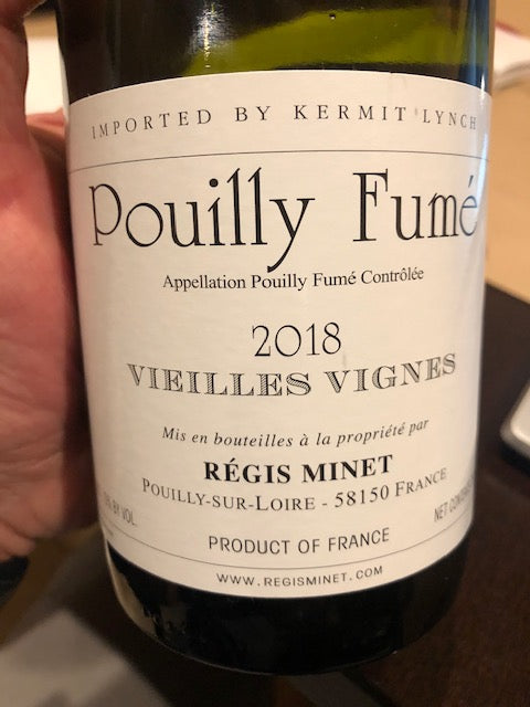 2018 Regis Minet Pouilly Fume Vieilles Vignes