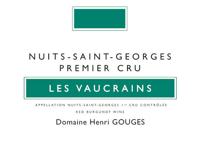 2018 Henri Gouges Nuits St George 1er Les Vaucrains