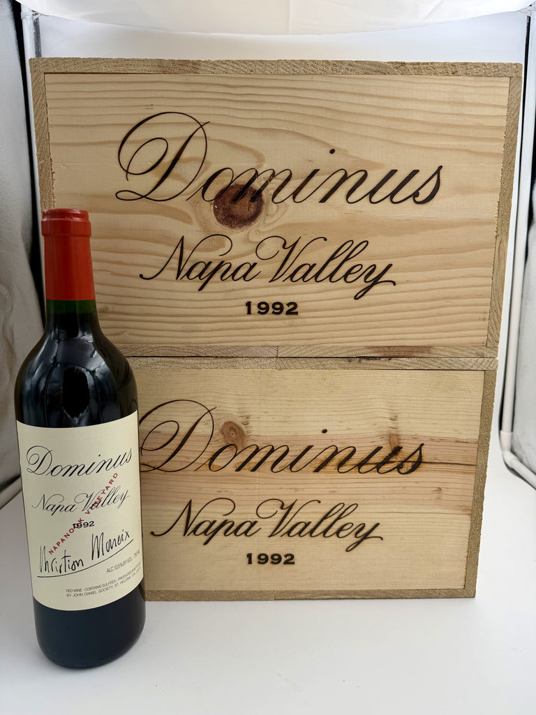1992 Dominus Estate If someone buy 6 bottles give them the wood case.