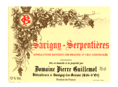 2022 Domaine Pierre Guillemot Savigny-lès-Beaune 1er Cru Les Serpentières