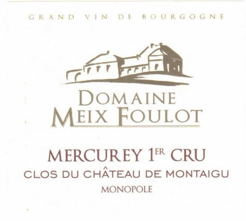2022 Domaine du Meix-Foulot Mercurey 1er Cru Clos du Château de Montaigu