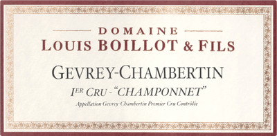 2017 Domaine Louis Boillot et Fils Gevrey-Chambertin 1er Cru Champonnets