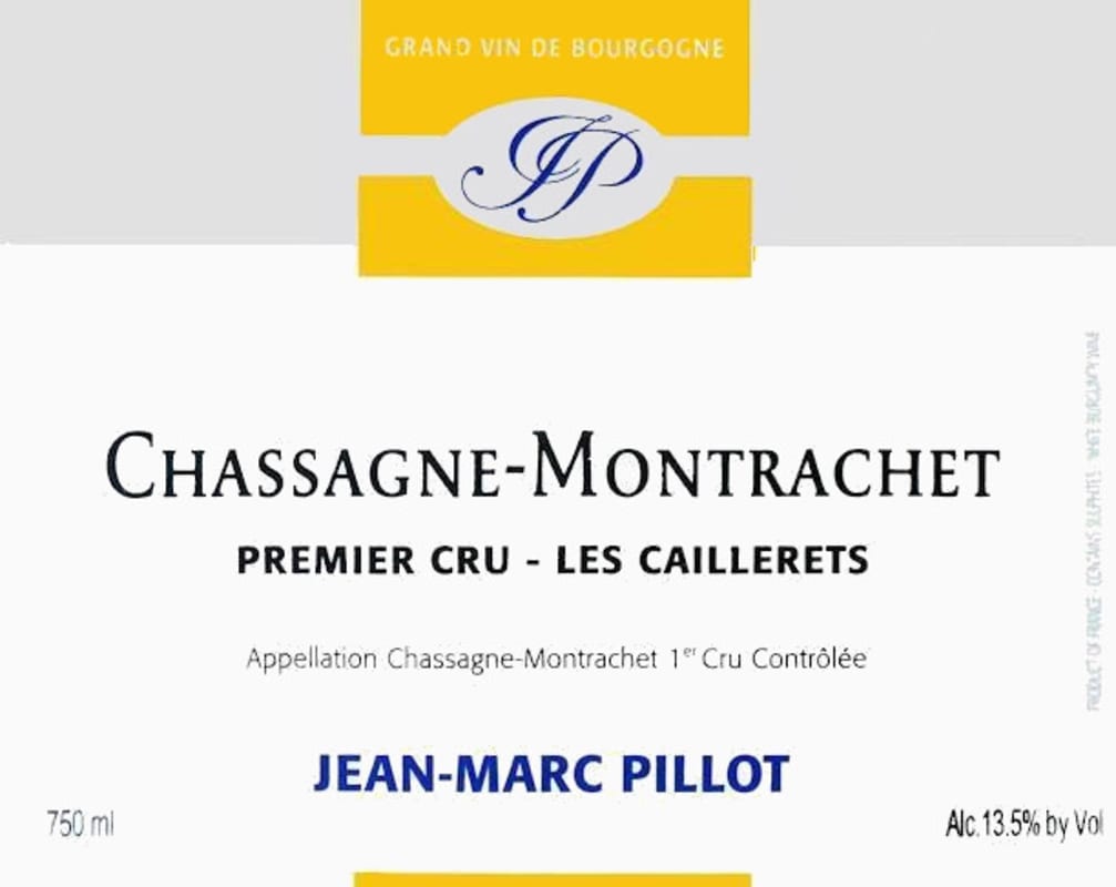 2014 Jean Marc Pillot Chassagne Montrachet 1er Cru Les Caillerets