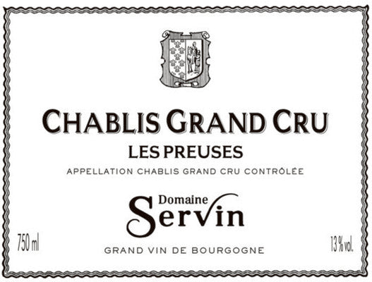 2022 Domaine Servin Chablis Grand Cru Les Preuses