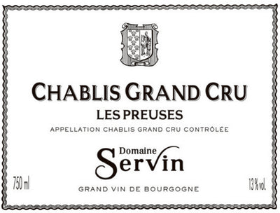 2022 Domaine Servin Chablis Grand Cru Les Preuses
