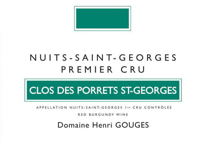 2022 Domaine Henri Gouges Nuits St. Georges 1er Cru Clos des Porrets St. Georges 375ml