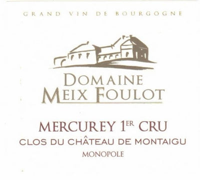 2023 Domaine du Meix-Foulot Mercurey 1er Cru Clos du Château de Montaigu