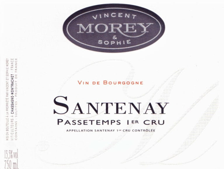 2012 Domaine Vincent and Sophie Morey Santenay 1er Cru Passetemps Eta Late July 2026