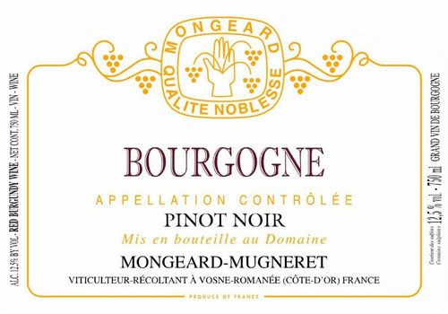 2023 Mongeard-Mugneret Bourgogne Eta W/O 9-28-2026