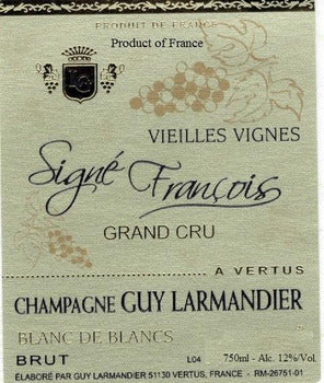 2012 Guy Larmandier Champagne Signé François Vieilles Vignes Blanc de Blancs