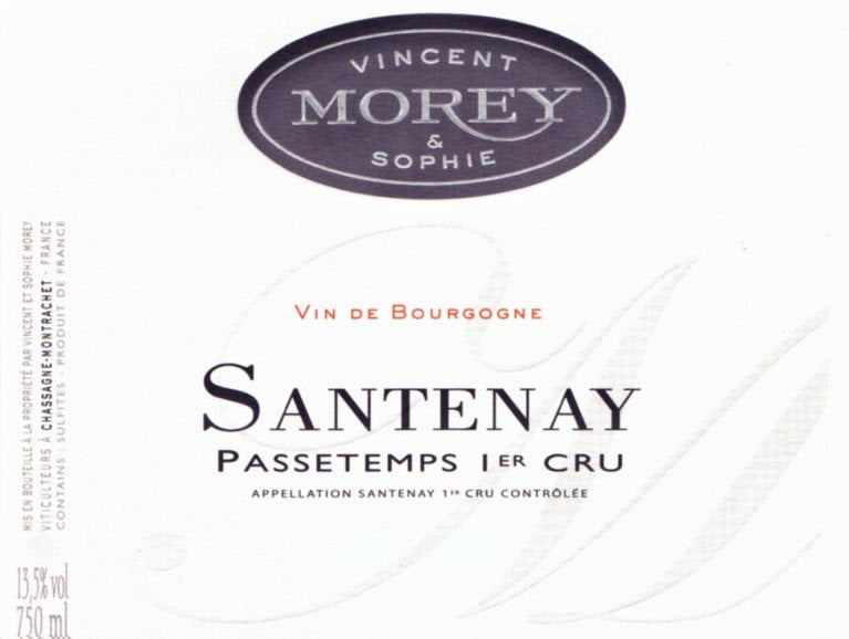2020 Domaine Vincent and Sophie Morey Santenay 1er Cru Passetemps