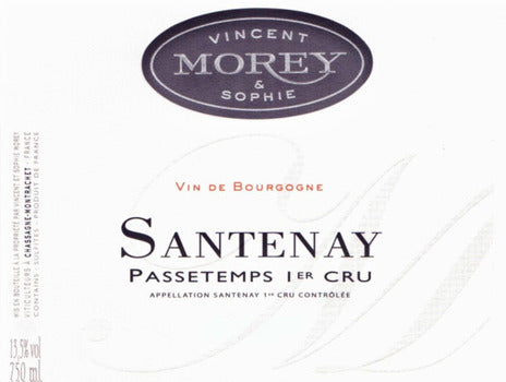 2014 Domaine Vincent and Sophie Morey Santenay 1er Cru Passetemps Eta W/O 6-23-2026