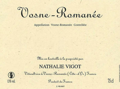 2022 Nathalie Vigot Vosne Romanee