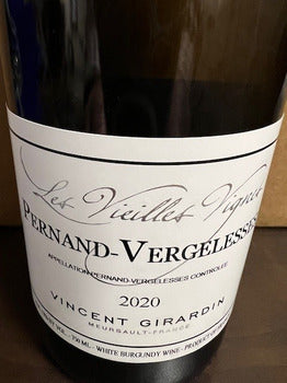 2020 Domaine / Maison Vincent Girardin Pernand-Vergelesses Blanc Vieilles Vignes