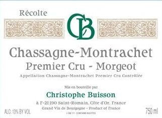 2017 Christophe Buisson Chassagne Montrachet 1er Cru Morgeot