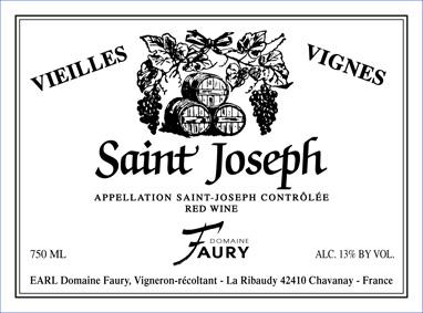 2017 Domaine Faury St. Joseph Vieilles Vignes