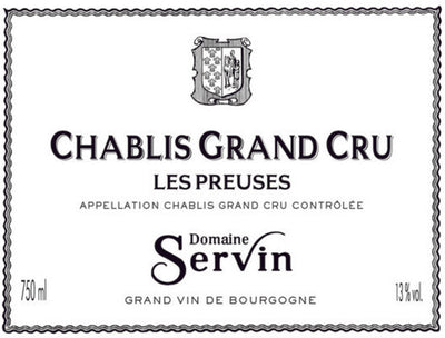 2020 Domaine Servin Chablis Grand Cru Les Preuses