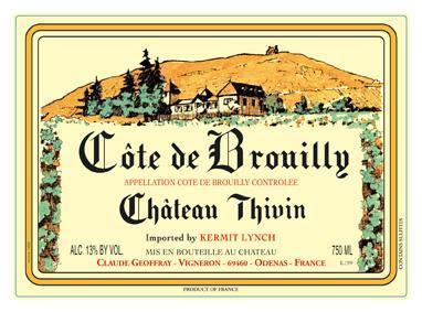 2019 Chateau Thivin Cote de Brouilly Magnum