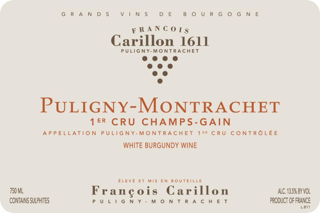 2017 Francois Carillon Puligny-Montrachet 1er Cru Les Champs-Gain